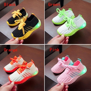 WALKERS Babyl zapatos de rayas antideslizantes transpirables para bebés/niñas/tenis LED/zapatos de sol suaves para primeros pasos