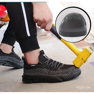 37-47 hombres zapatos de seguridad botas de trabajo botas de seguridad dedo del pie de acero zapatos de trabajo Anti-aplastamiento de los hombres botas de los hombres zapatos zapatillas de deporte más el tamaño RQhq (1)