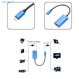 tbrinnd-Tarjeta Convertidora De Video Ligera compatible Con HDMI A Micro USB 4K Prueba De Golpes , Antiinterferencia