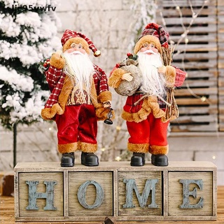 ljc95vwfv de pie santa claus figura de navidad bolsa de muñecas regalos decoración de vacaciones venta caliente