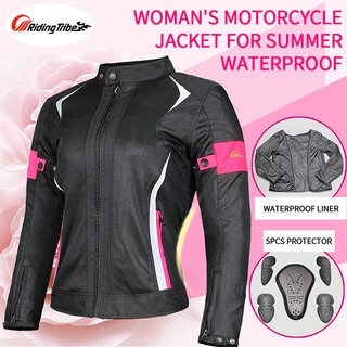 equitación tribu impermeable motocicleta mujer chaqueta traje de verano moto racing ropa reflectante armadura protectora chaquetas protectoras