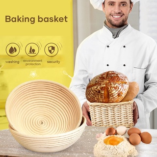 11.11 cesta de fermentación flash para panaderos cesta de prueba de pan cesta de masa con cubierta de tela suministros de cocina redondos
