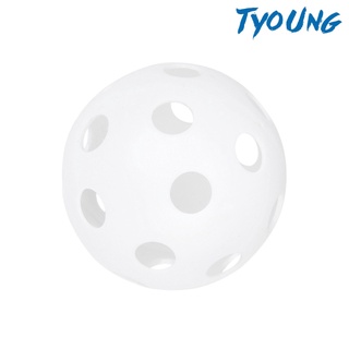 [TYOUNG] plástico blanco perforado práctica de entrenamiento béisbol softbol bola accesorio