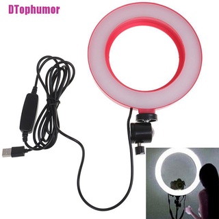 [DTophumor] 6" USB LED Selfie anillo de luz estudio fotografía maquillaje lámparas de relleno de luz (1)
