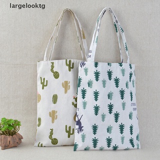 *largelooktg* 1x pine cactus bolsa de lino tote eco compras al aire libre lona bolsas de hombro venta caliente
