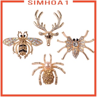 [SIMHOA1] Paquete de 4 piezas de perla abeja araña Flatback adornos DIY Headwear decoración de joyería