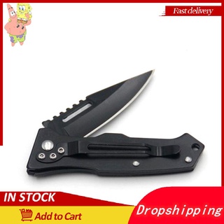 cuchillo plegable dentado con cuchilla puntiaguda, cuchillo de bolsillo inteligente (1)