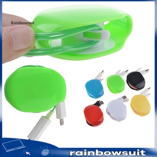 Rainbowsuit-Enrollador Automático Para Auriculares , Cable USB , Organizador De Cables Para Smartphone
