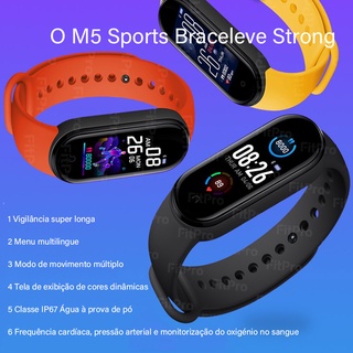 M5 Smartwatch Bluetooth 4.2 monitor De Frecuencia Cardíaca/Rastreador De fitness (4)