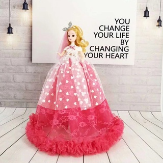 40cm Romance de una adolescente Barbie vestido de novia princesa muñeca pretender juguetes dar niña cumpleaños niños (6)