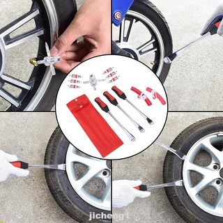 Juego de 13 piezas para reparación de llantas de bicicleta, motocicleta, palanca de neumáticos, cambio de neumáticos (4)