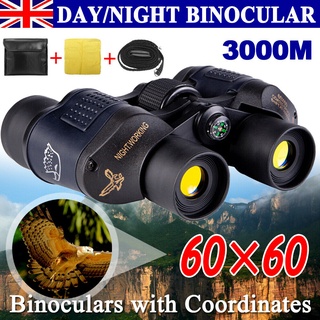 60x60 Day/Night Zoom Powerful Binoculars Optical Hunting Camping