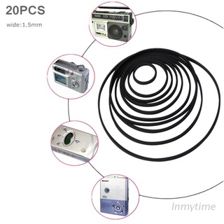 inm 20pcs universal 40-65/75-100/110-145 mm mezcla cinta de cassette máquina correa surtido cinturón común para grabadoras walkman dvd-