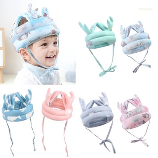 Haha bebé Protector de cabeza sombrero transpirable casco de seguridad antigolpes cabeza protección gorra ajustable Protector de cabeza para niños pequeños bebés gateando caminar