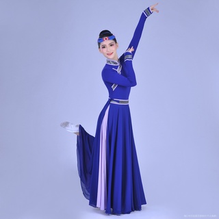 Nuevo Estilo De Las Mujeres De La Falda Mongol Danza Étnica Práctica Mesa Superior Palillos De Rendimiento Arte Examen Etapa Disfraz 6gF3 (7)