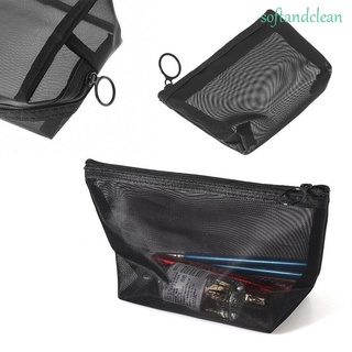 Softandclean bolsos con cremallera paquete de malla neceser bolsa de lavado bolsa de viaje organizador de maquillaje bolsas de almacenamiento