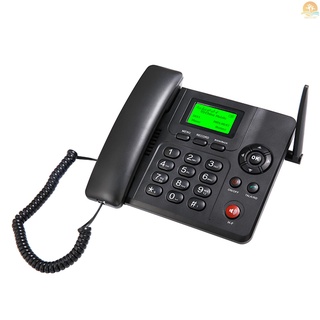 m ^ Teléfono Inalámbrico Fijo De Escritorio Soporte De GSM 850/900/1800/1900MHZ Doble Tarjeta SIM 2G Con Antena
