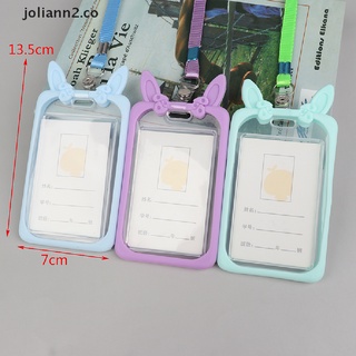 JOLI Credit Card ID Holder Cute Cartoon Silicone Bus Card Case Key Holder Luggage Tag CO