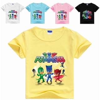 PJ MASKS pj máscara niños niñas ropa de algodón camiseta de dibujos animados pj máscaras verano ropa de niños