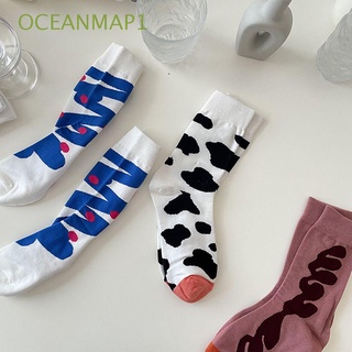 Calcetines de tobillo de Estilo Harajuku oceanmap1 Harajuku Para niñas Atr grafiti de tobillo calcetines Para mujer