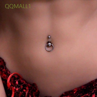 Qqmall1 1 pza aretes De acero quirúrgico para mujer/ombligo/Piercing corporal/Piercing