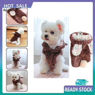 Rc~ ropa Casual de invierno para perros/mascotas/gatos/perros cálidos/sudadera con capucha/disfraz antiadherente para cachorro