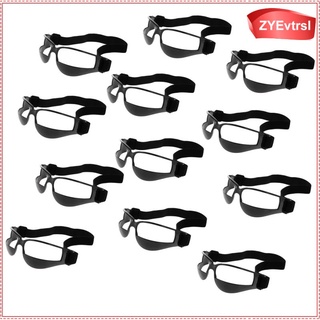 12 gafas de baloncesto dribble dribbling gafas de entrenamiento especificaciones - negro