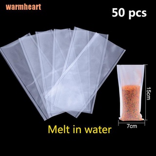 [Warmheart] -50 unids/lote PVA carpa bolsas de pesca rápida Soluble en agua cebos bolsa de malla