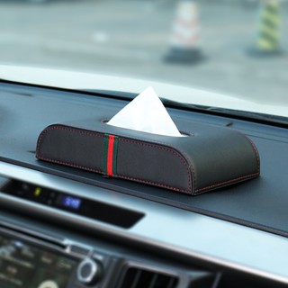 Caja de pañuelos de coche asiento reposabrazos caja fija coche bandeja de cartón creativo coche interior servilleta bandeja de suministros interiores (2)