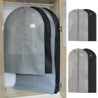 Alta calidad 60*95cm 2 colores negro/gris transpirable no tóxico viaje cremallera bolsa traje ropa abrigo Protector cubierta de polvo