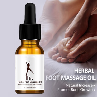 [fx] masaje de pies de 10 ml para crecimiento óseo aumento de la altura de cuidado de la piel aceite esencial de hierbas