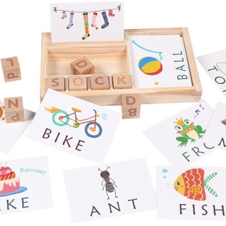 rompecabezas rompecabezas de rompecabezas de rompecabezas de alfabeto inglés para niños juguetes de madera