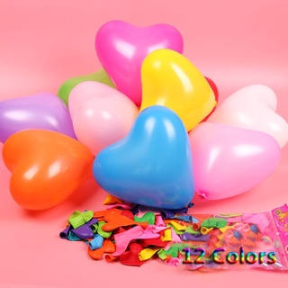 urify 10/20 pzs globos románticos de látex regalos decoración de boda en forma de corazón perla amor fiesta suministros engrosamiento juguetes inflables/multicolor (3)