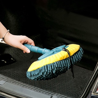 [Ready Stock]Car Cleaning Mop Car Wash Brush Rotating Telescopic Mop Chenille Broom Dust Brushing Floor Windows Cleaning Tools (5)