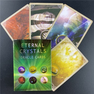 Juego de cartas:cristales eternos Oracle Tarot Deck inglés juegos de cartas SPR