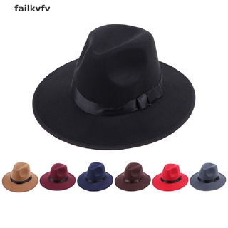 PANAMA failkvfv vintage hombres mujeres sombrero de fieltro duro de ala ancha fedora trilby sombrero de panamá gángster gorra co