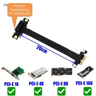 Dianhautongxun PCI-E Riser PCIE Cable de extensión GPU elevador Cable de extensión PCI-E 1X extensor