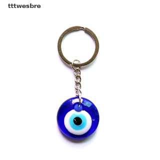 * tttwesbre* moda turca de la suerte griega azul ojo llavero colgante diy regalo llavero venta caliente