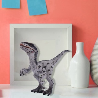 Gran tamaño salvaje vida dinosaurio juguete figuras de acción niños niño verde y jurásico Velociraptor dinosaurio acción y juguete (9)