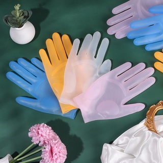 abundantes guantes de silicona impermeables reutilizables seguros de látex suministros de limpieza multiusos guante suave y flexible hogar de goma caliente cocina y comedor/multicolor (6)