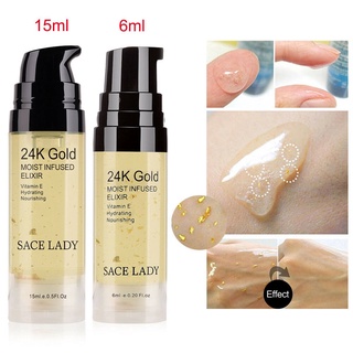 sace lady aceite de oro de 24 quilates para maquillaje facial imprimación hidratante maquillaje base foundati