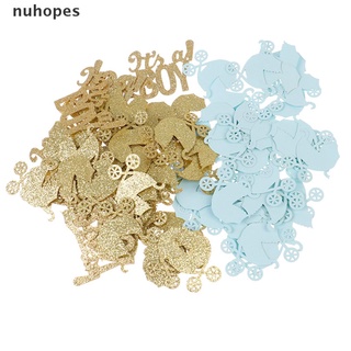 Nuhopes 200Pcs Baby Carriage Confetti Glitter Oh Baby Gender Reveal Table Confetti CO (1)