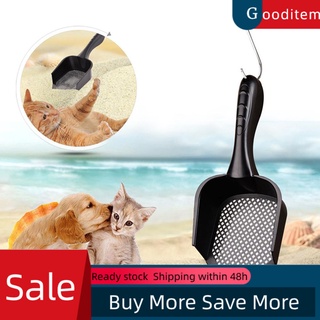 Gooditem - pala hueca de plástico para mascotas, gato, cuchara de arena, herramienta de limpieza