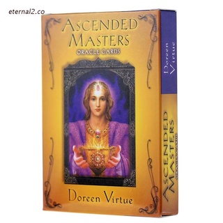 ETE2 Ascended Masters Oracle Cards Versión En Inglés 44 Cartas Deck Tarot Juego De Mesa