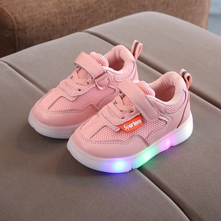 Los niños zapatos de luz LED zapatos y Casual zapatos de junta de los niños zapatos de deporte de los niños luminoso zapatos de bebé zapatos