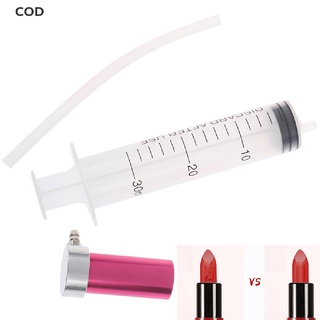 [cod] 12.1 mm lápiz labial molde de plástico jeringa paja diy bálsamo labial molde de maquillaje artesanal caliente