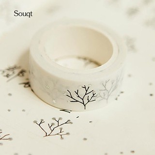 sq 2pcs árbol de deseos diy papel adhesivo adhesivo decorativo washi cinta papelería (9)