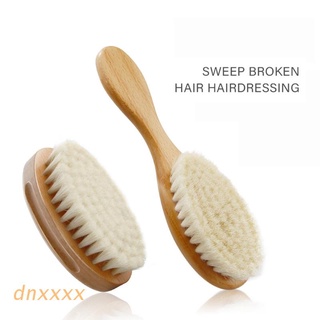 dnxxxx 2 piezas cepillo de pelo para el cuidado del bebé recién nacido cepillo de madera cepillo masajeador de cabeza infantil