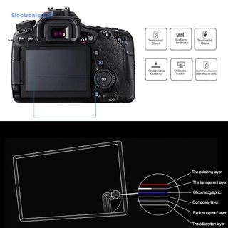 Electronicmall01 - Protector de pantalla de cristal templado de 8H mm para Canon 80D (1)