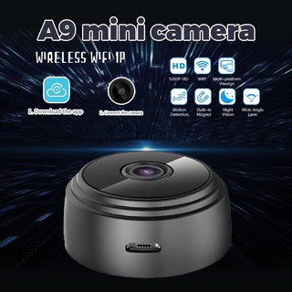 1080P HD A9 Mini Cámara Espía WiFi IP Monitor De Red webcam De Seguridad Visión Nocturna cctv Inalámbrica Al Aire Libre